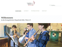 Tablet Screenshot of ev-singschule.de